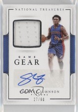 2016-17 Panini National Treasures Game Gear 27/60 Stanley Johnson #1 Auto 0b2