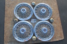 1983-89 Pontiac Parisienne 15 Wire Wheel Covers Hubcaps With Mounting Parts