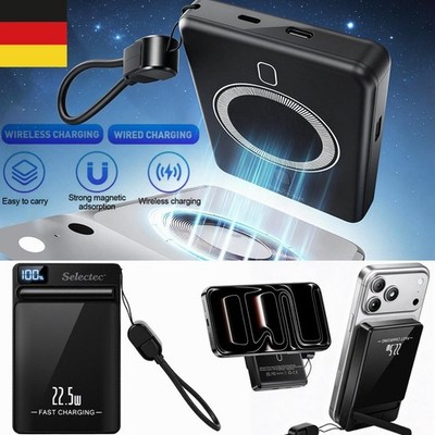 50000mAh Powerbank Magsafe Wireless  23W USB-C Schnellladen PD Ultradünn Iphone