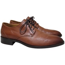 Cole Haan Men Hawthorne Plain Toe Dress Oxford Size US 10.5M British Tan Leather