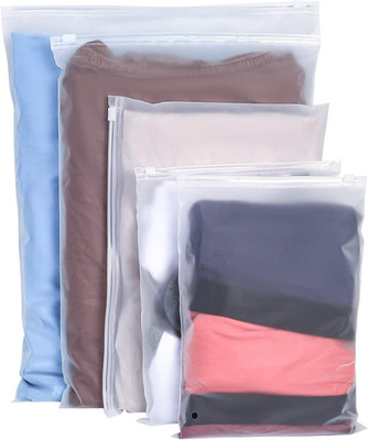 30 Pcs Clothes Packaging Bags Plastic Packing Bags Reusable Zip Clothing Bag ...