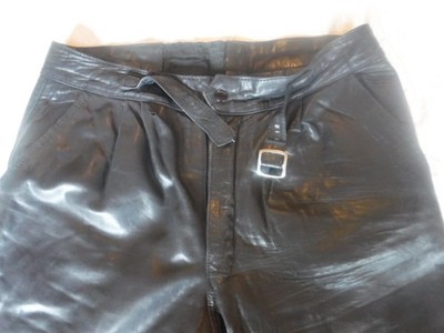 Echtes Leder Leather pants Size 34 x 29 Pre Owned Motorcycle Pants