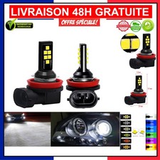 2x Ampoules LED Antibrouillard H11 H8 - Luminosité Élevée 8000K Blanc Froid