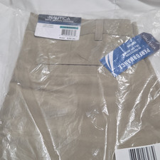 Nautica Boys School Uniform Khaki Pants UV Protection Wicking N861056Q Size-16