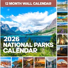 2026 National Parks Calendar | Scenic US Landscapes for Outdoor Lovers