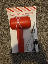 Electric Hand Mixer (Red)