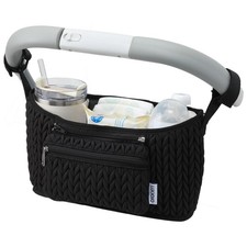 Stroller Organizer With Insulated Bottle Holder- Universal Fit, Detachable Ba...