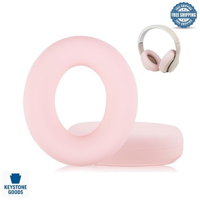 Pink Silicone Sweat-Proof Ear Covers for Beats Studio Pro