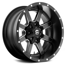 Fuel D538 Maverick Deep Lip Wheel 18x9 -12 5x114.3 78.1 Black Single Rim