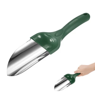 à main en acier inoxydable 11,02 pouces pour jardin [Vert] - 1-Pack - Photo 1/4