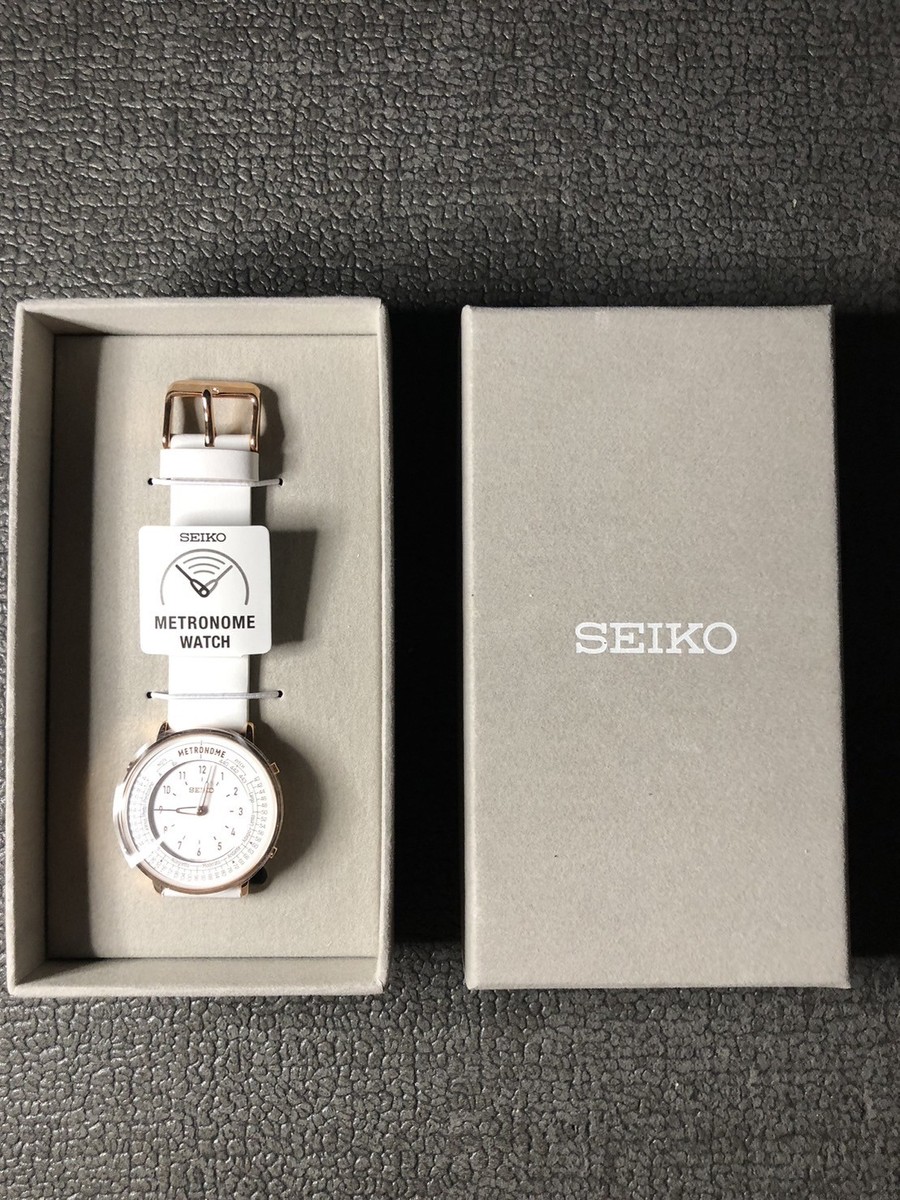 SEIKO Metronome Watch White SMW002A Standard Line Genuine