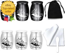 Small Keepsake Urns for Human Ashes Set of 6