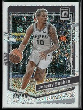 2023-24 Donruss Optic #56 Jeremy Sochan White Sparkle