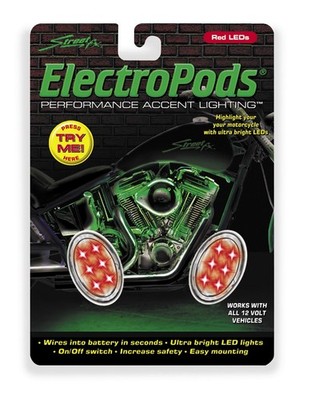 Street FX Electropods Oval Lightpod - White/Black Motorcycle ATV/UTV Street Bike