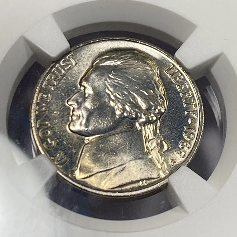 1989-P 5c Jefferson Nickel NGC MS66 6 Full Steps Item 9605 - Image 3 of 4
