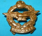 WW2 SOUTH AFRICA AIR FORCE SAAF SALM MILITARY CAP BADGE WORLD WAR II