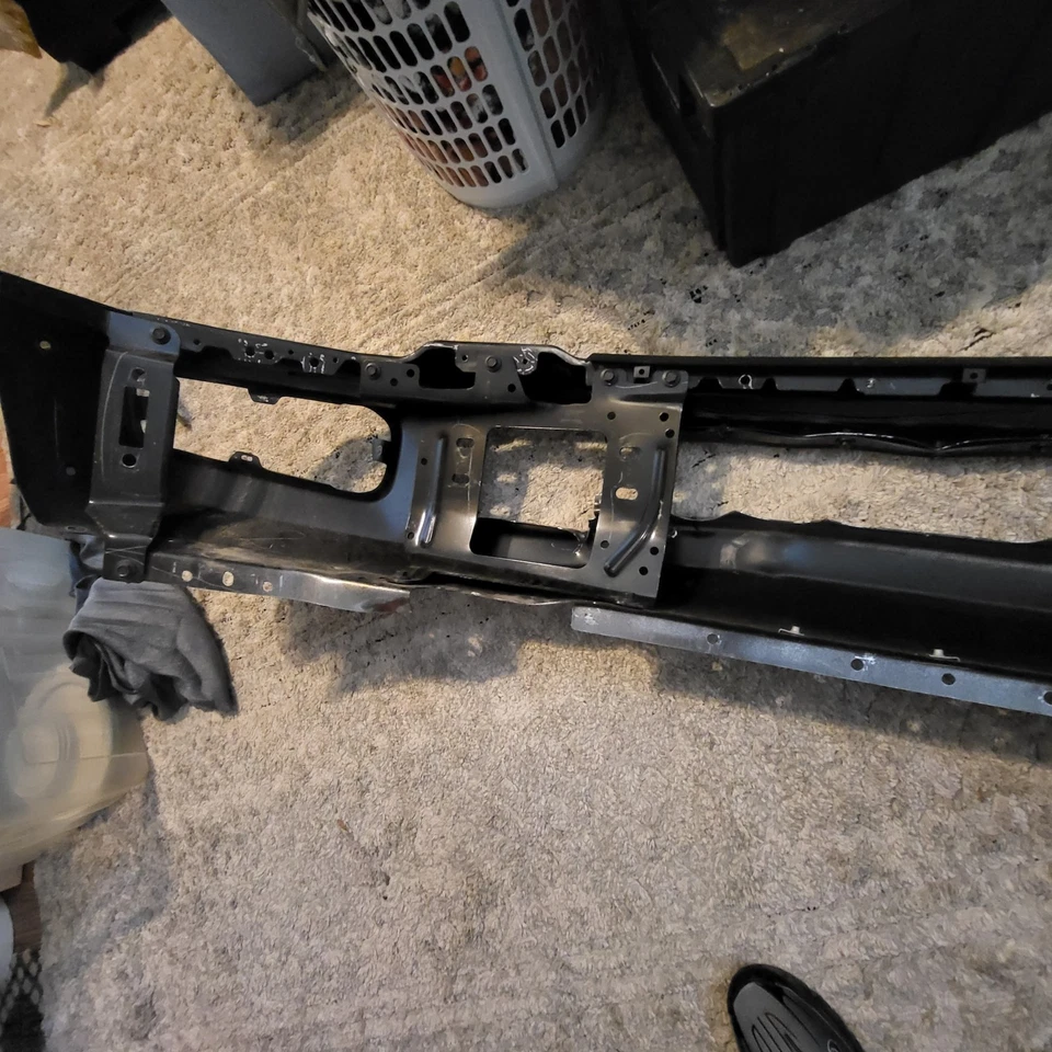 Parachoques delantero compatible con Ford F-450 F-550 Super Duty 2023-25 cromado Foto 4 de 4