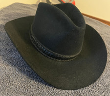 John B. Stetson Company 3X Beaver Cowboy Hat Size 7, Black