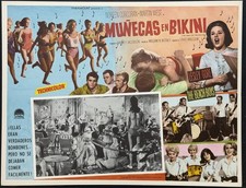 THE GIRLS ON THE BEACH NOREEN CORCORAN THE BEACH BOYS LOBBY CARD UNUSED 1965