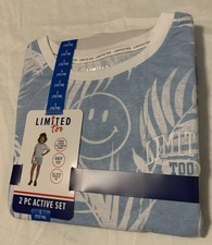 Limited Too Short Sleeve Tee  Mesh Short Girl  s 2 Pc Active Set L 12/14 