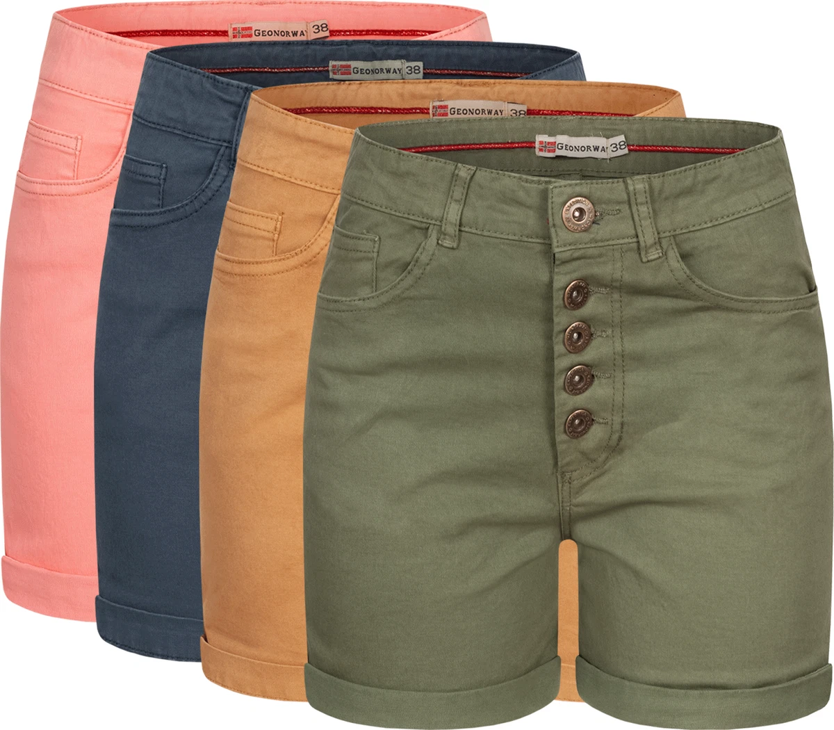 Geographical Norway Women s Shorts FVSS Pants Chino Summer Bermuda Hotpants