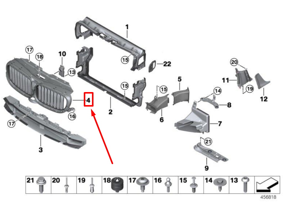 NEW BMW 5 G30 FRONT UPPER BUMPER AIR FLAPS 7497283 51747497283 | eBay 