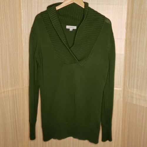 Merona Womens Green Collared Tunic 