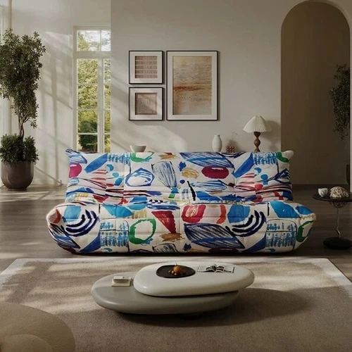 Caterpillar Lazy Sofa 1 to 3 Seats Tatami Floor Sofa Nap Couch Chesterfield Sofa - Picture 50 of 50