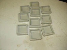 (Pack of 30) 2" Square (14-20 Ga) Tan Plastic Tubing Plugs - End Caps