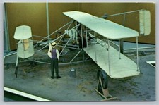 Postcard Wright Brothers 1909 Model Wright Flyer Airplane Orville Ohio OH