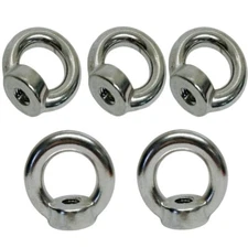 Set of 5 PC 8 mm Din 582 EYE NUT Metric Thread Stainless Steel Marine 800 Pounds