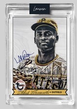 2021 Topps Project 70 #896 1959 Roberto Clemente Blue Artist Auto Lauren Taylor 
