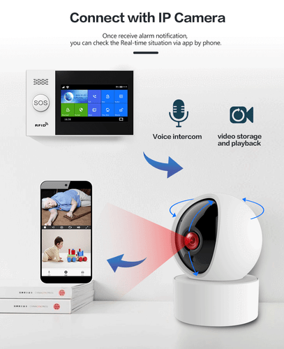 Sistema de alarma inalámbrico para el hogar inteligente y el hogar y el garaje con pantalla táctil Alarmas- - Imagen 15 de 24