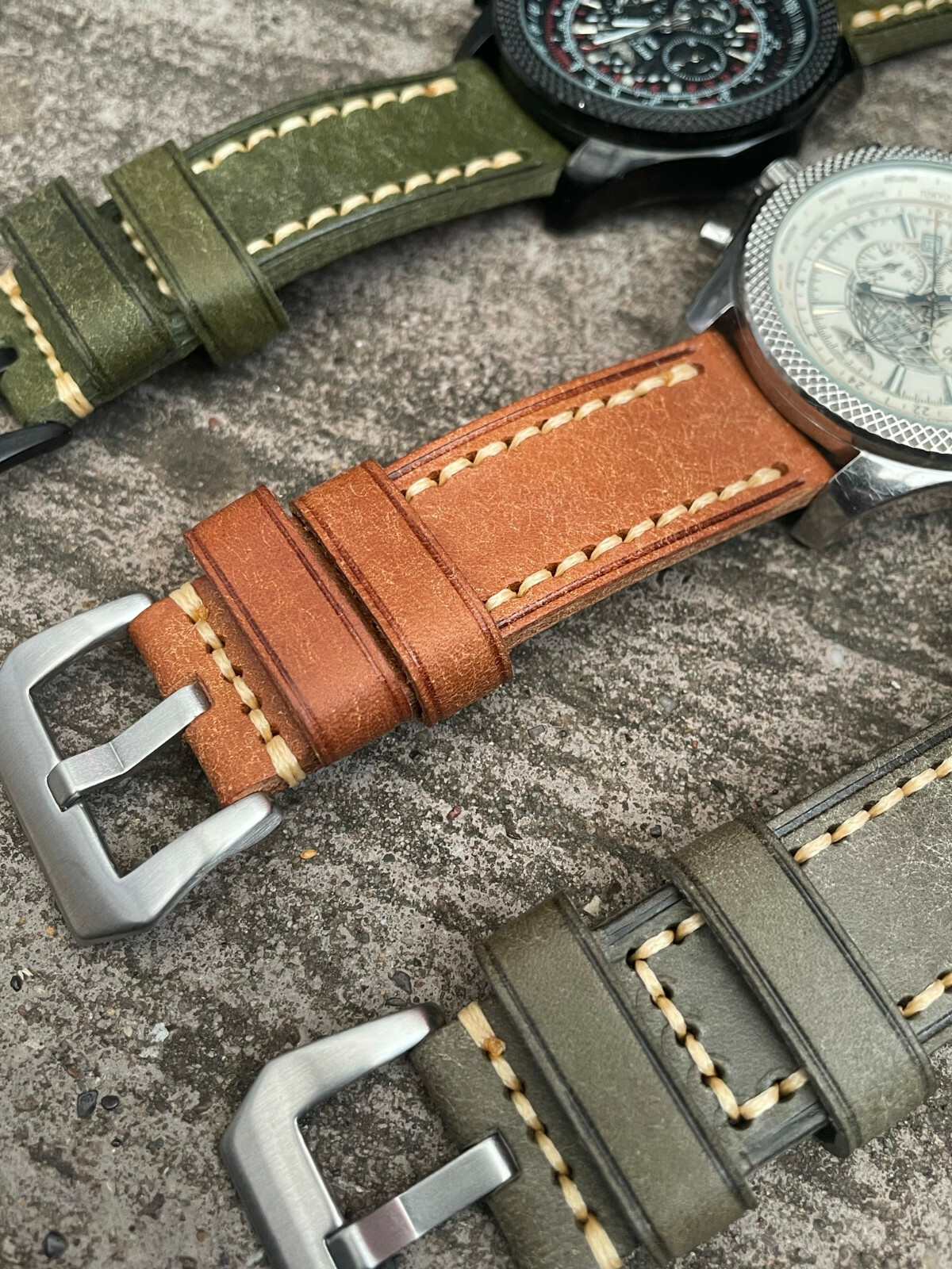 Bracelet Montre Marron Façon Crocro 22 Mm – Le Comptoir De La Montre