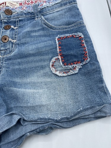 GIRLS LEI JEAN SHORTS SZ 14 CHELSEA LOWRISE SUPER CUTE!! - Picture 2 of 8