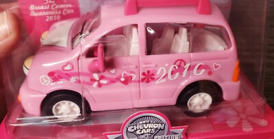 Chevron Cars Special Edition Pink Car HARMONEE  Breast Cancer Awareness NIB NOS