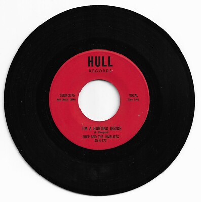 DOO WOP 45 SHEP/LIMELITES I'M A HURTING INSIDE ON HULL  VG+ ORIGINAL 2ND PRESS 