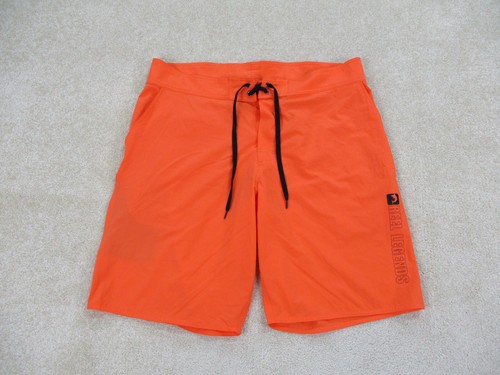 Reel Legends Swim Trunks Mens 38 Orange 
