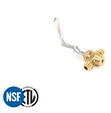 GSW WR-GVH Copper Gas Valve with Handle for Commercial Wok Range, 1/2 x 1/2(NPT)