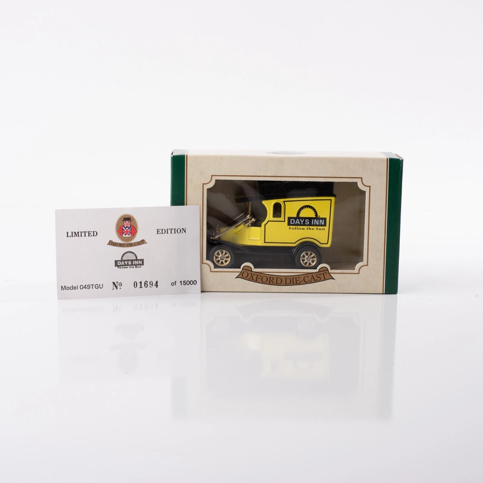 VANS Oxford Die Cast Days Inn Delivery Van Ford Modello T Collezionismo Replica Nuova Scatola