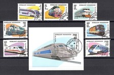 Madagaskar 1993 Lokomotiven, gestempelt.