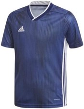 adidas Tiro 19 Jersey Navy Blue Short Sleeve Soccer Junior's Boy size L