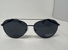 NAUTICA N5138S 005 57/14 145 men s black aviator sunglasses Z66