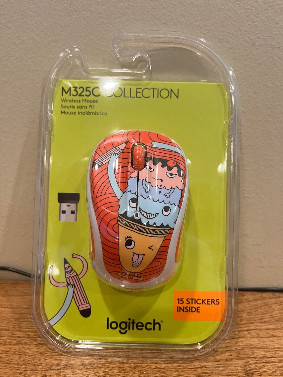 NEW Logitech M325c Wireless Mouse Triple Scoop Ice Cream Cone 910-005026 PC  Mac | eBay