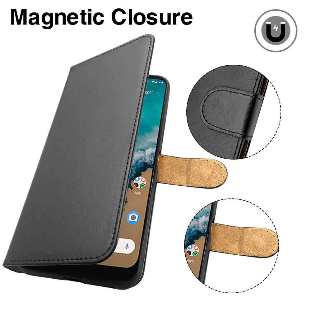 Housse Portefeuille Flip Cover Pour Nokia 7.2 Et 6.2 - Cuir PU Rétro, Antichoc, Magnétique, Avec Emplacements Cartes
