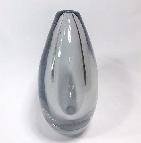 Orrefors Bud Vaso Soffiato a Mano Firmato Arte Vetro Fiore a Goccia 4,75" - Foto 4 di 14