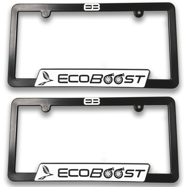 (2) EcoBoost 3D License Plate Frame, Volvo S60 V60 V70 & More Turbo