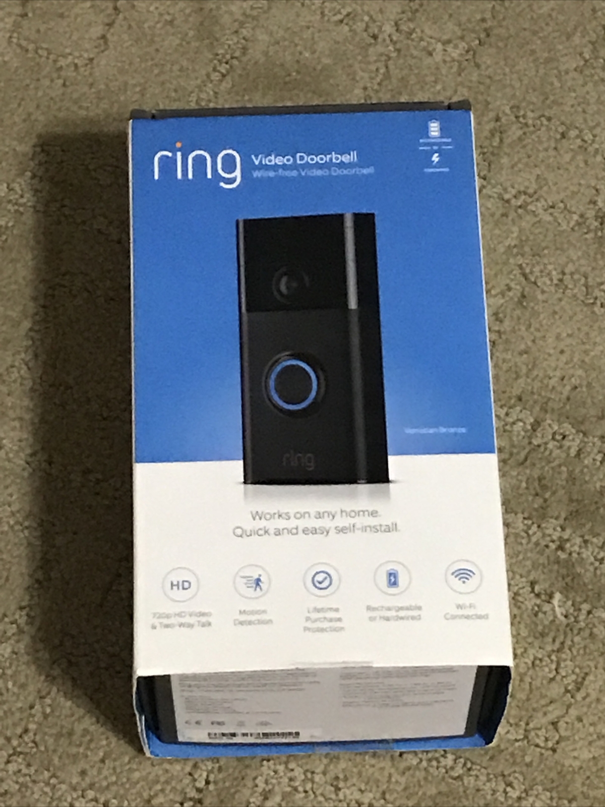 Ring Doorbell 2nd Gen 2018 HD Video Smart Security-image