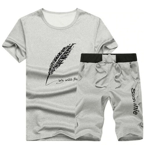 Fashion Shorts Set Men Beach Casual 
