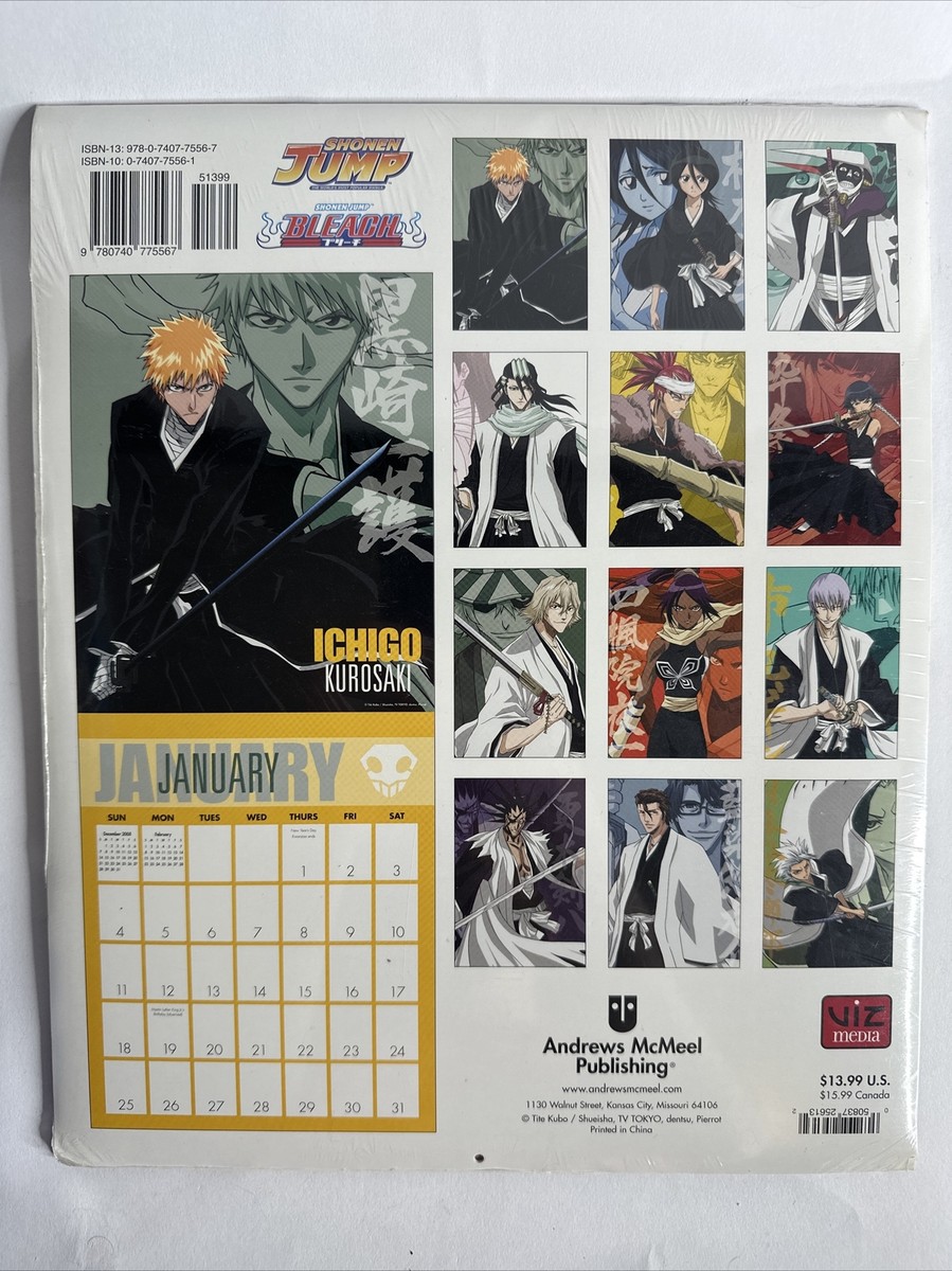 Bleach 2009 Calendar - Shonen Jump - NEW SEALED - Anime | eBay Bleach 2009 Calendar - Shonen Jump - NEW SEALED - Anime | eBay